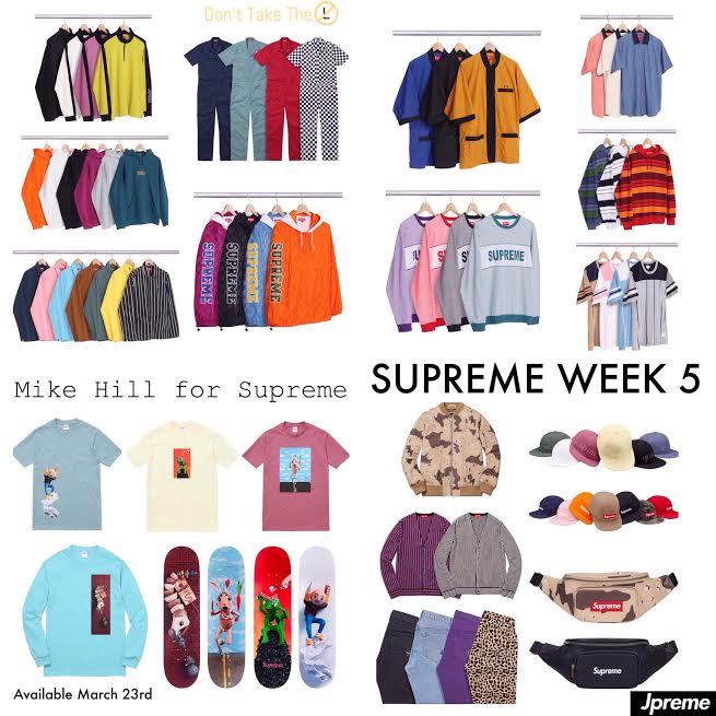 Supreme Week 5 Drop List Spring/Summer 2017 - Don't Take The L