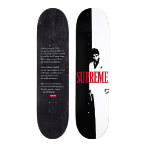 2017 - Supreme Scarface Split Supreme Skateboard Deck