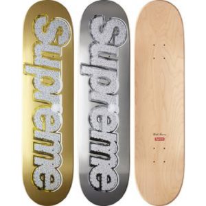 2013 - Supreme Bling Logo Supreme Skateboard Deck