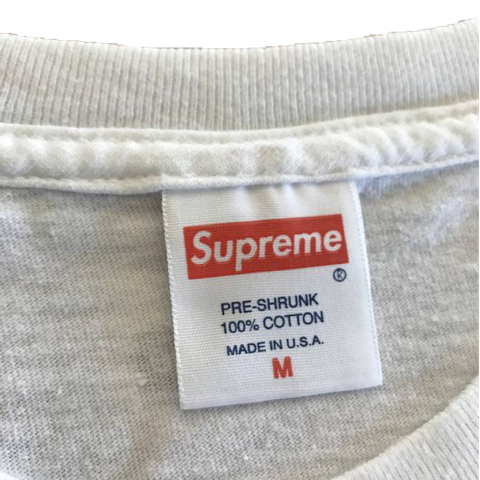 supreme bag tag