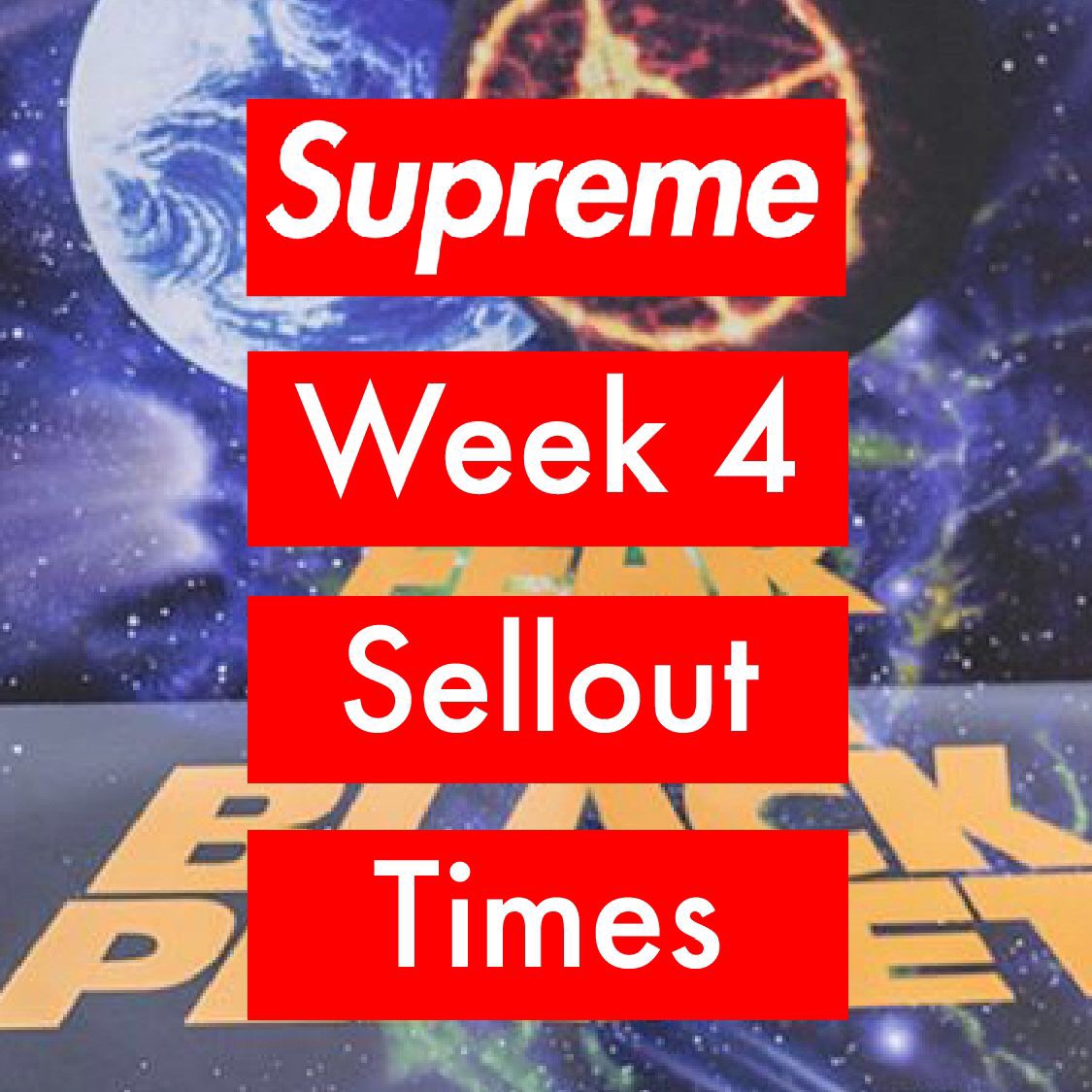 Supreme Week 4 Sellout Times Spring/Summer 2018