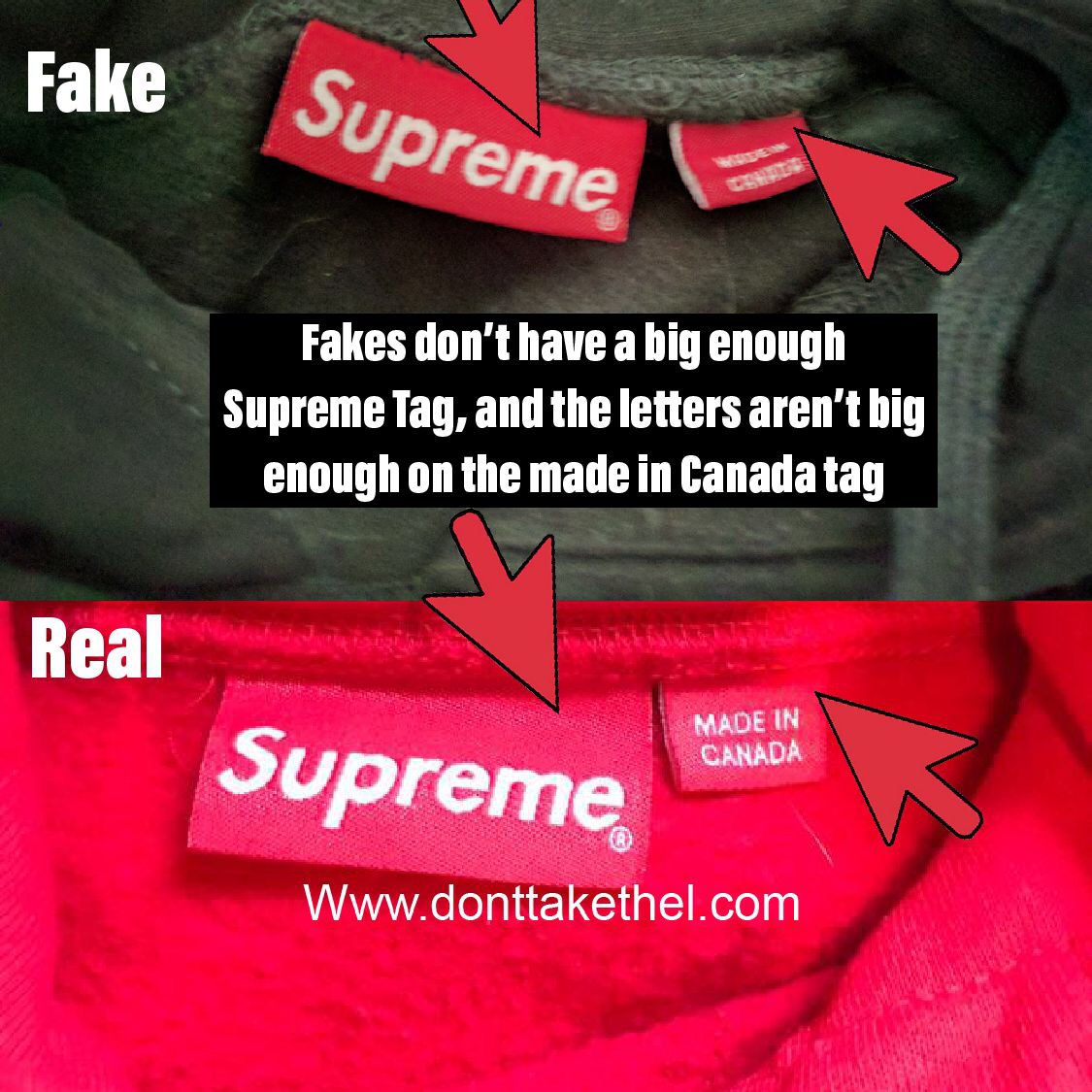 Supreme Sleeve Patch Hoodie Legit Check Guide Tags - Don't Take The L