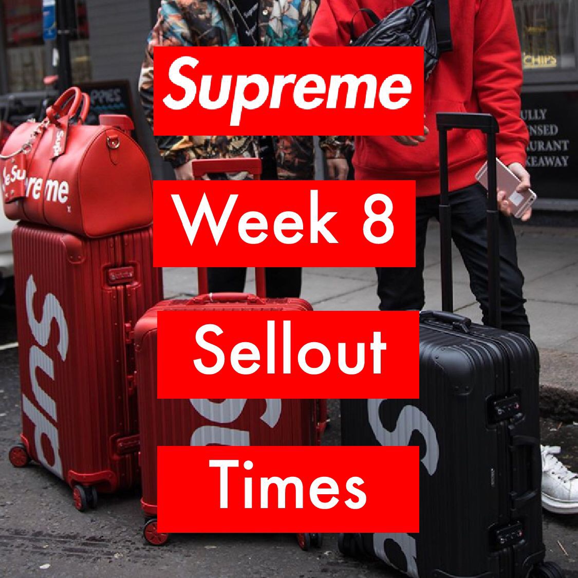 Supreme Week 8 Sellout Times Spring/Summer 2018