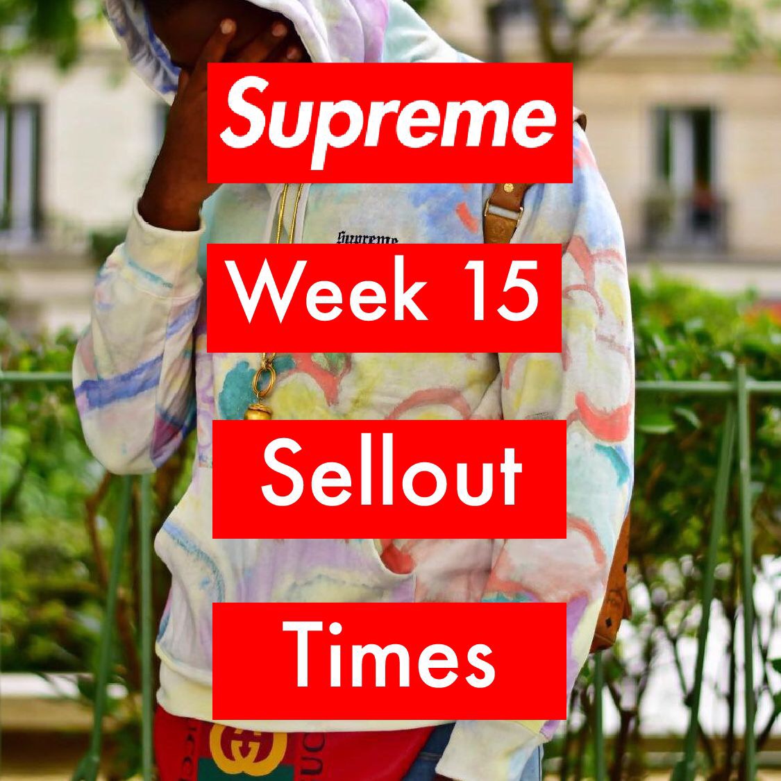 Supreme Week 15 Sellout Times Spring/Summer 2018